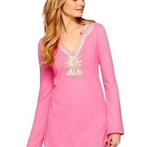 Lilly Pulitzer Emerson pink long sleeve top